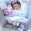BNNPUU Bambole Reborn Femmina Bambole Originali Realistiche Corpo Morbido Baby Doll 20 Pollici Nata di nuovo Bambola occhi aperti Sembra un vero bambina