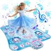 Apritsce Tappetino da Ballo per Bambini, Tappeto Musicale Bambina 8 Pulsanti, Tappetino da Ballo Elettronico con Bluetooth e Stand, Regali di Natale di Compleanno per Ragazze 3-12 Anni