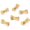 LYNX Set Dadi D6 - Set di Sei Dadi 6 Facce - Dadi per GDR a Tema Teschio & Ossa. Dadi Particolari per D&D, Dungeons & Dragons (DND), Warhammer, Pathfinder, Magic the Gathering (MTG). (Giallo)