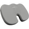 FORTEM Cuscino Sedia Ufficio, Cuscino Memory Foam per Seduta, Sedia Gaming, Poltrona, Supporto Ergonomico, Fodera Traspirante e Lavabile, Base Antiscivolo, Forma a U, per Casa, Lavoro e Viaggi