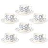 Tognana Set 6 tazze caffè con piatto