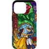 Disney La Bella e la Bestia - Vetro colorato Belle e Principe Custodia per iPhone 16 Pro