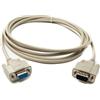 System-S Cavo D Sub 3 m 9 pin maschio a femmina RS232 DB9 adattatore grigio