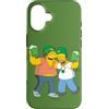 The Simpsons Custodia per iPhone 16 The Simpsons Homer and Barney Cheers to St. Patrick's Day