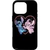 Disney Lilo e Stitch Angelo Cuore Baci Custodia per iPhone 16 Pro