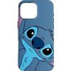 Disney Custodia per iPhone 16 Pro Max Disney Lilo and Stitch Cute Stitch Face Slate Gray