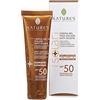 Bios Line NATURE'S iSolari Crema Solare Viso Antirughe SPF50, Crema Viso con Protezione Solare Leggera, Gel idratante Viso Resistente all'Acqua e Anti-sabbia, Senza Profumo, 50 ml