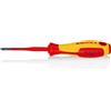 KNIPEX Giraviti per elettricisti (Slim) per viti con impronta a croce Pozidriv impugnatura isolante, in materiale bicomponente, 98 25 01 SL