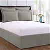 Bed Maker's Mantovana giroletto avvolgente, stile classico, tessuto resistente alle pieghe a bassa manutenzione, tradizionale lunghezza 35,5 cm, king size, argento morbido