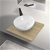Inbagno Mensola sospesa per lavabo Bagno da appoggio, Larghezza 60/80/110/140, Serie Master con Rivestimento Idrorepellente (Rovere Rustico, Mensola 60 cm)