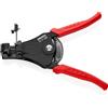 KNIPEX Pinza spelacavi con lame sagomate verniciata nera rivestiti in resina sintetica 180 mm, 12 11 180