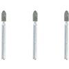 Dremel 83322 Pietre abrasive in carburo di silicio, 3 accessori per utensili rotanti per la molatura, l'affilatura e l'incisione su pietra, vetro e metalli non ferrosi