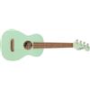 Fender Ukulele Tenore Avalon per Adulti e Bambini, Costruzione in Legno di Tiglio, Tastiera in Noce, Paletta Fender Stratocaster Classica, in Verde Surf