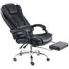 Generic Sedia da ufficio ergonomica Sedia da scrivania Sedia da gioco Sedia girevole per computer Sedia direzionale Sedia regolabile Poggiapiedi Heavy Duty Altezza reclinabile Home Office Nero