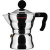 Alessi AAM33/1 - Caffettiera Espresso di Design, Corpo in Alluminio, Manico e Pomolo in Resina Termoplastica, 1 Tazza