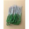 TOAOT Erba sintetica verde chiaro, U-Pin, metallo, zincato, punti per spillatrice, erba infestante, 20 pezzi