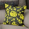 BonaMaison Fodera per Cuscino Giallo neon e fumo Cotone e Copricuscini Federa per Divano Casa Soggiorno Camera da Letto Decorazione Interni ed Esterni, Dimensioni: 43x43 - Prodotta in Turchia