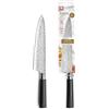 RICHARDSON SHEFFIELD Katana Coltello Chef 13C, Lama Martellata 20.5cm, Nero | Coltello da chef, acciaio inox 13 °C, finitura satinata, lama 2,5 cm, nero