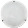 EGLO Salome Lampada da soffitto classica, lampada da soggiorno in metallo e vetro alabastro, lampada da cucina in colore cromato, bianco, lampada da corridoio con attacco E27, diametro 30 cm