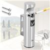 Poweka Posacenere da Parete, Tubolare Portacenere da Esterno Inossidabile per Esterni in Acciaio Inox per Ristoranti, Uffici e Hotel con Serratura da Poweka, 28.5cm x 6.5cm