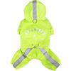 AKTOUR Ombrelli per cani di piccola taglia, poncho, giacca antipioggia per cani di taglia piccola e media, striscia riflettente notturna, giacca impermeabile per animali domestici 3 (giallo, S)