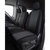 TOYOUN Coprisedili Auto Anteriori per furgoni Coprisedili per Camion a 3 posti Universale Copri-Sedile Auto Conducente Singolo e Passeggero Doppio Copertura Sedile Accessori, Grigio