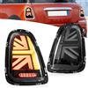 VLAND Motor VLAND Union Jack Fari Posteriori LED per Mini Cooper R56 R57 R58 R59 2007-2013 con Frecce sequenziali, 1 set (lato guidatore + passeggero), Nero