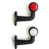 24/7 AUTO 2 pezzi 12 V bianco rosso LED contorno laterale luci camion telaio rimorchio camper camper SUV caravan van