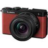 Panasonic Lumix DC-S9NE-R Videocamera mirrorless Full Frame Open Gate per vlogging, 24,2 MP, video 6K/4K, PDAF 779 punti, stabilizzazione dell'immagine, Rosso, con S-R1840E 18-40mm S Obiettivo