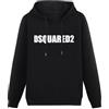 PINWEI Dsquared 2 Men Black Cotton Hoodies Print Unisex Sweatshirts 3XL