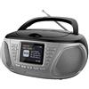 Xtreme Videogames Xtreme ZT DC015, videogames Stereo Lettore CD con Radio DAB Portatile Display LCD MP3 Boombox 33198, Nero