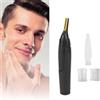 Dioche Trimmer Elettrico da Uomo, Trimmer per del Viso Testa di Taglio Lavabile Staccabile Doppia Lame Macchina per la Depilazione a Basso Rumore per Naso, Orecchie e Sopracciglia