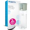 BRITA Flacone filtrante per acqua modello VITAL verde chiaro (600 ml) con 2 filtri MicroDisc, per idratarsi ovunque, rimuove cloro, impurità, ormoni e conserva minerali.