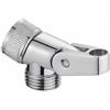 Schläfer 8122013 | Supporto Doccia con Attacco, Porta Doccia con Filettatura Esterna e Interna 1/2, Ghiera Girevole con Foro per Gancio da Ø 10 mm
