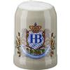 HB Hofbräuhaus München Boccale da Birra tedesco Relief Monaco di Baviera Hofbräuhaus München HB 0,5 litri King Werk KI 1000060