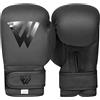 WFX WESTWOOD FOX GEAR Guanti da Boxe per Bambini 2 4 6 Oz Training MMA Ragazzi Ragazze Sacco da Boxe Kickboxing Muay Thai Youth Junior Guanti Neri opachi Regalo per Bambini (4 OZ, Nero)