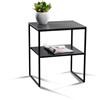 M2 Kollektion Medina 2 Tavolino da Salotto, Metallo, Nero, B/H/T=40x59x40cm