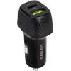 Vultech CA-2QP Caricabatterie Auto Mini nero 38W 2 Porte, USB QC3 Quick Charge 3.0 e Type-C Power Delivery max velocità di carica. Compatibile con iPhone, iPad, Samsung Galaxy e altri Smartphone