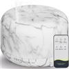 Hianjoo Diffusore di Oli Essenziali 450ml, Umidificatore Ultrasuoni per Aromaterapia Con 7 LED Colori per SPA, Yoga, Camera da Letto (Colore Marmo)