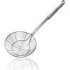Aieraczy 14cm Schiumarola Acciaio Inox, Schiumarola per Fritti, Colino Fritto, Ragno da Cucina Acciaio, Ragno Cucina per Cucinare, Friggere, Arrostire, Pasta o Gnocchi in Cucina