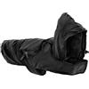 Record Impermeabile Pocket per Cani con Cappuccio Regolabile. Cappotto per cani tascabile e ripiegabile con chiusura a strappo. Giacca Antipioggia per Cani con il foro per il guinzaglio|(Nero, XXL)