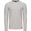 riverso RIVOskar - Pullover da uomo con scollo rotondo, Regular Basic, 100% cotone, a maglia fine, a maniche lunghe, tinta unita, Grigio chiaro (23200), XXXXXL