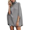 Dasongff Poncho - Maglione da donna, stile mantello in maglia, a collo alto, maglioni, autunno e inverno, poncho, scialle, sciarpa spessa, elegante, calda, invernale, grande, calda, apertura morbida