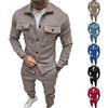 Meaunzyl Tuta Uomo Completa Invernale Felpata Completo Fitness Casual Tracksuits Palestra Tuta Slim Fit Tute Da Ginnastica Uomo Maniche Lunghe Giacca Con Bottone Sports Jogging Pantaloni Leggero Sportiva Set