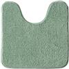 MIULEE Tappeto Bagno per WC a U 45x45cm Verde - Tappetino Bagno Assorbente, Antiscivolo, Morbido Peluche | Tappeti per Bagno con Ritaglio per Toilette