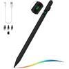 MoKo Penna Stilo per Touch Screens Universali, Attiva Penna Stilo Universale Compatibile con iPad/iPhone/Samsung/Altri Smartphone/Tablet iOS/Android Penna con Power Display, Nero