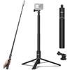 ULANZI TT52 Selfie stick treppiede da 150 cm per Insta360 X3/X4/X5/GO 3/Flow/ONE RS/GO 2/ONE X2/ONE R/ONE X/ONE, Bastone action cam, Monopiede fotografico compatibile con DJI