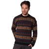 Gamboa Alpaca Maglione Uomo Elegante Manica Lunga Autunno Invernale Pullover Grigio