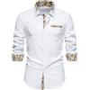 Suwangi Camicia Uomo Manica Lunga Formale Casual Camicia Business da Cerimonia Regular Fit con Tasca