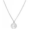 WearTravelers Collana Mappamondo circondato di Zirconi luminosi in Argento 925 - Idea Regalo Donna Viaggiatrice - Prodotto Made in Italy - Collana Manila (Argento e Zirconi)